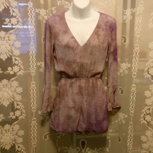 Divided Purple Tie Dyed Romper Sz 6